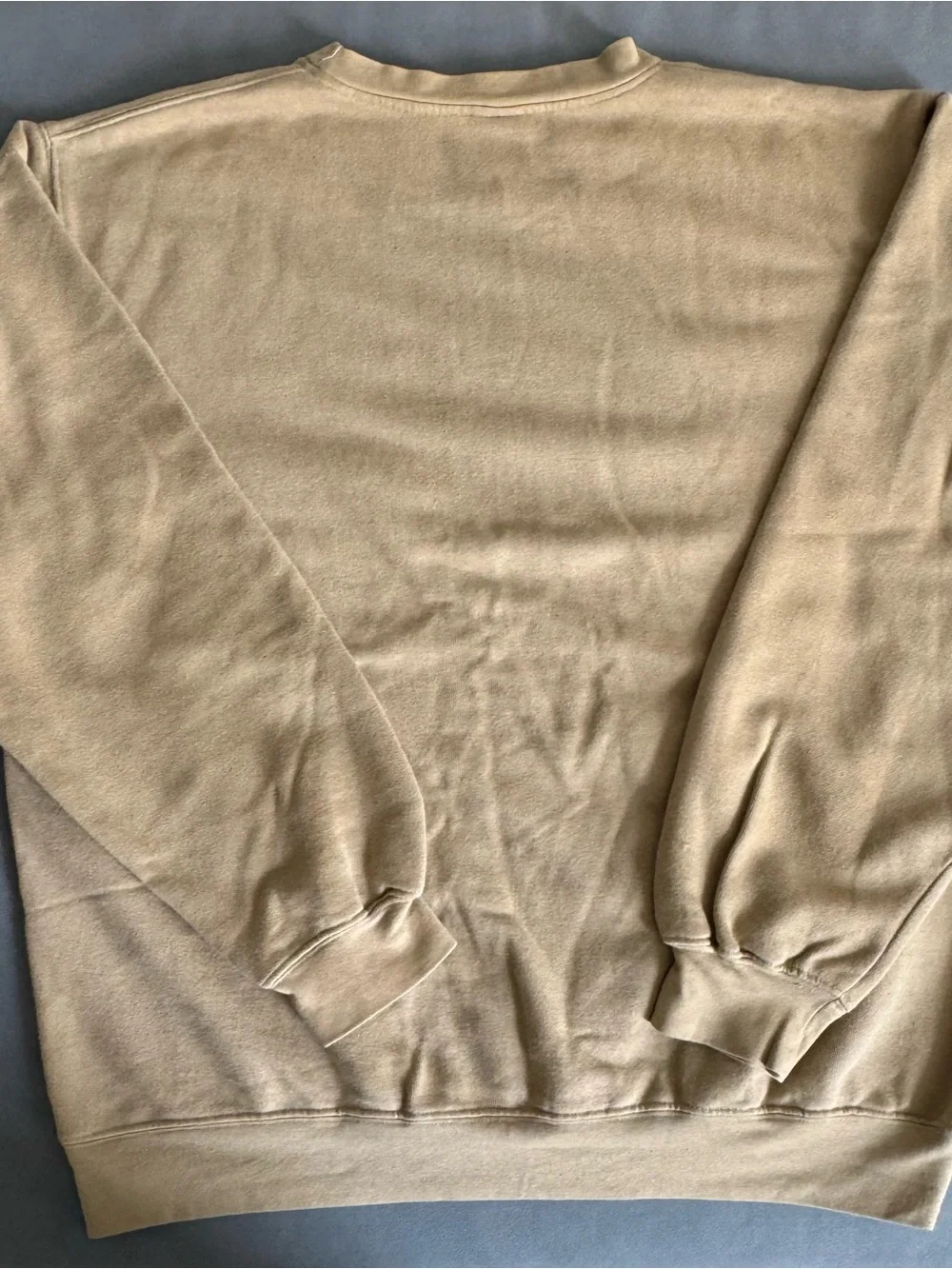 Timberland Cream Crewneck Sweatshirt with Blue Logo